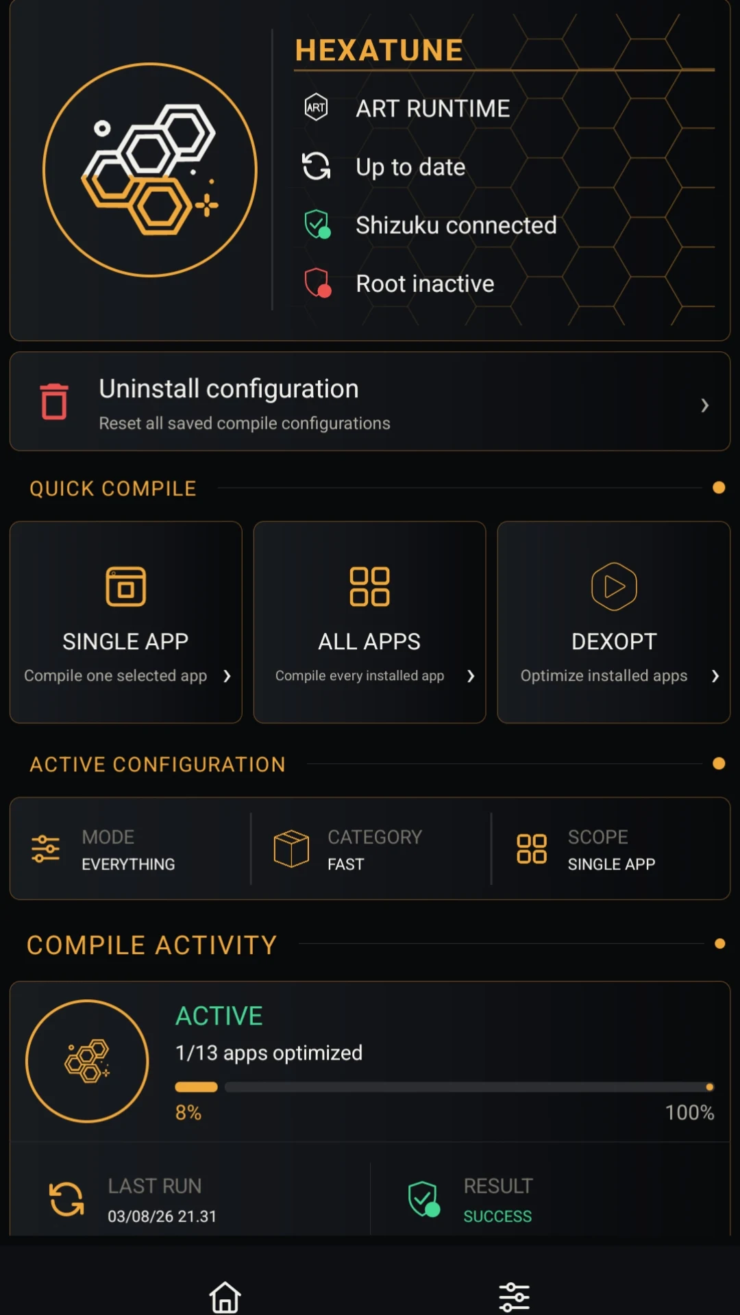 HexaTune - App Optimizer screenshot